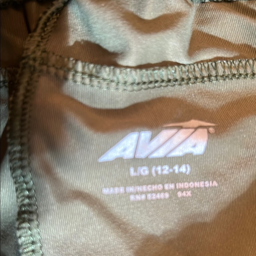 Avia Women's Athletic Shorts - Olive Green - Picture 3 of 4
